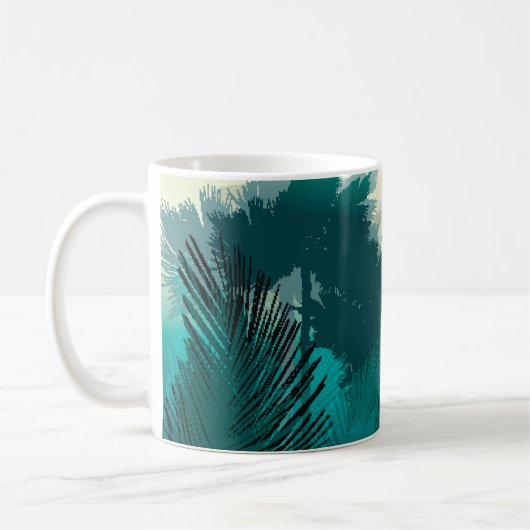 Mug Jungle tropicale : Paysage matinal Vintage. (Gauche)