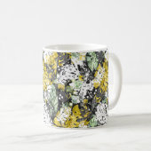 Mug jungle tropicale sans joint exotique feuilles abst (Devant droit)