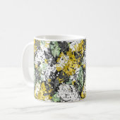 Mug jungle tropicale sans joint exotique feuilles abst (Devant gauche)