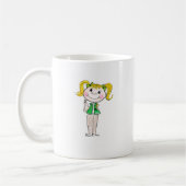 Mug Junior de fille scout gardant la promesse (Gauche)