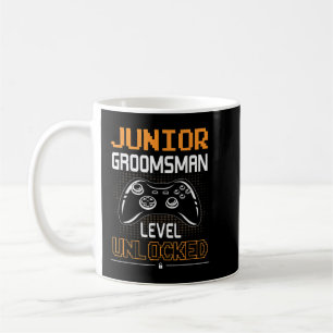 Mug Junior Groomsman Niveau Déverrouillé Jeu Mariage P