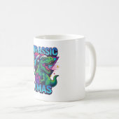 Mug Jurassic Xmas T-Rex - Retro 80s Neon Dinosaur Xmas (Devant droit)