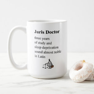 Mug Juris Doctor, un poème amusant pour les étudiant