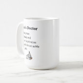 Mug Juris Doctor, un poème amusant pour les étudiants (Devant gauche)