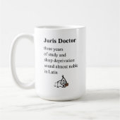 Mug Juris Doctor, un poème amusant pour les étudiants (Gauche)