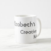 Mug Jus créatif de Blogger d'auteur de machine à (Devant droit)