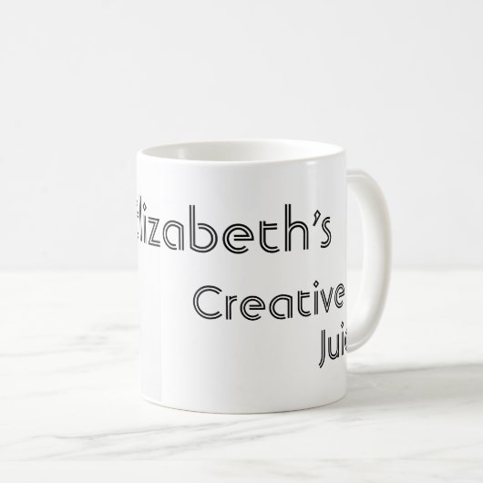Mug Jus créatif de Blogger d'auteur de machine à (Devant droit)