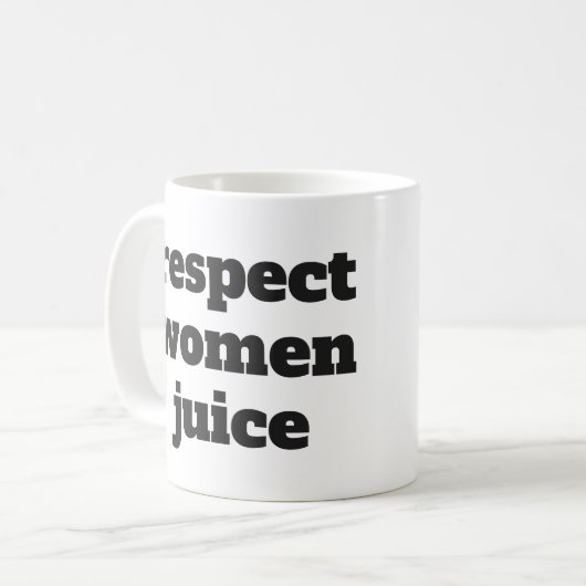 Mug Jus de femmes de respect (Devant gauche)