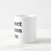 Mug Jus de femmes de respect (Centre)