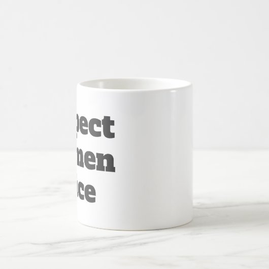 Mug Jus de femmes de respect (Centre)