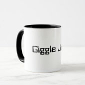 Mug jus de giggle Alcool mot tendance citer argot drôl (Devant gauche)