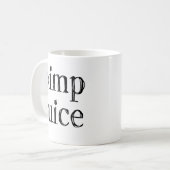 Mug Jus de Mac Fun Humour Urbain Macadam Noir Texte (Devant gauche)