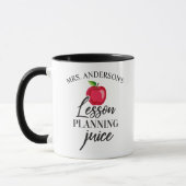 Mug Jus de planification de leçon Drôle Cadeau personn (Gauche)
