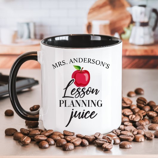 Mug Jus de planification de leçon Drôle Cadeau personn