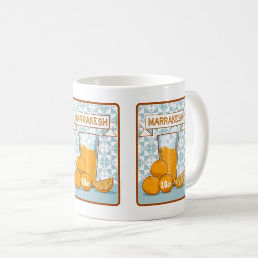 Mug Jus d'orange Marrakech Maroc (Devant droit)