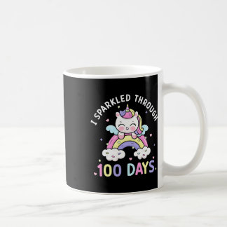 Mug Jusqu'À 100 Jours Filles Unicorn 100ème Jour De L'