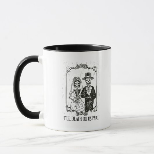 Mug Jusqu'à ce que la mort nous sépare Skeleton Mariag (Gauche)