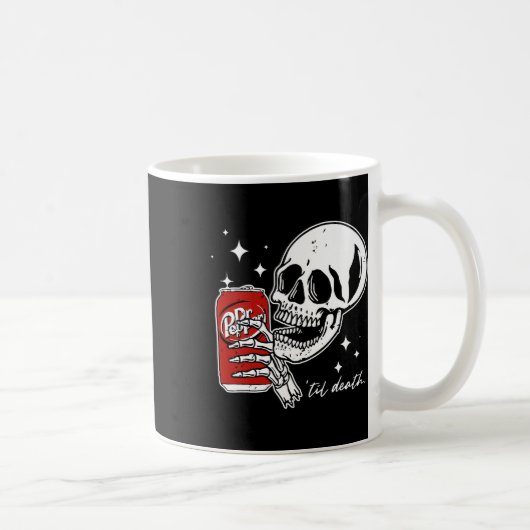 Mug Jusqu'à la mort Dr Skeleton Halloween mignon (Droite)