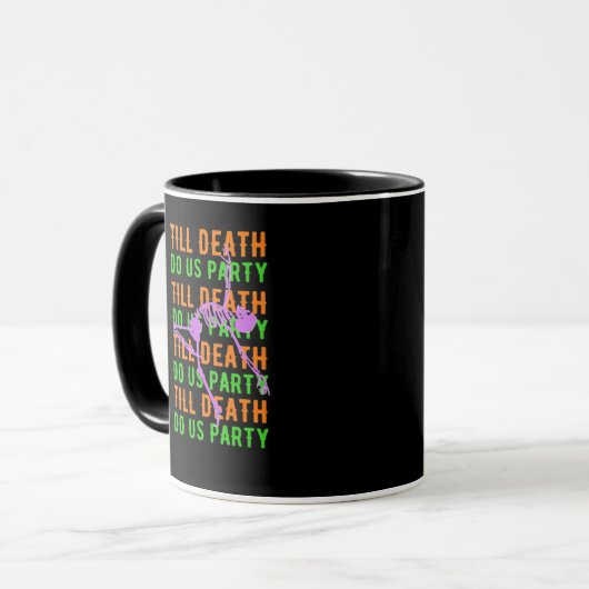 Mug Jusqu'à la mort Fêtons-nous Drôle Fiançailles d'Ha (Devant gauche)