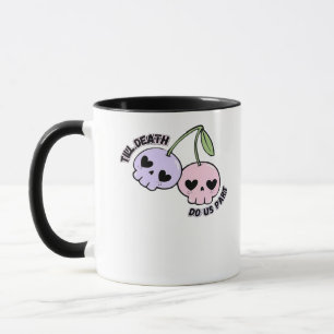 Mug Jusqu'À La Mort Nous Part - Gote Goth Crâne Design