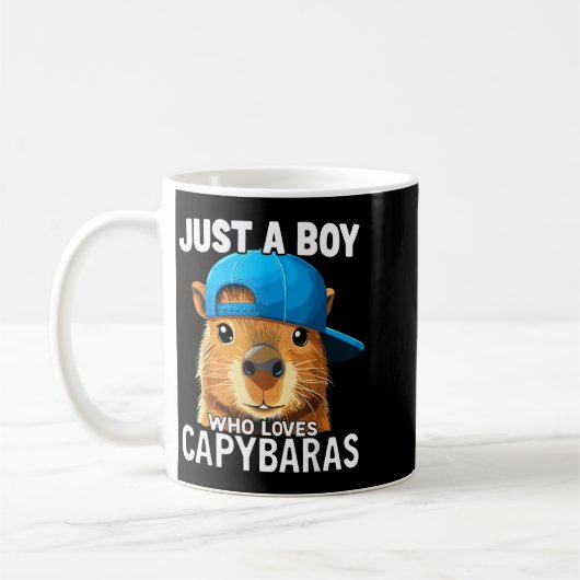 Mug Just A Boy Who Loves Capybaras (Gauche)