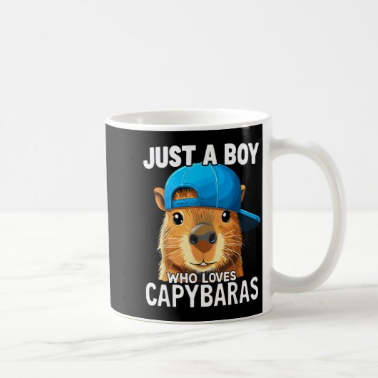 Mug Just A Boy Who Loves Capybaras  (Droite)