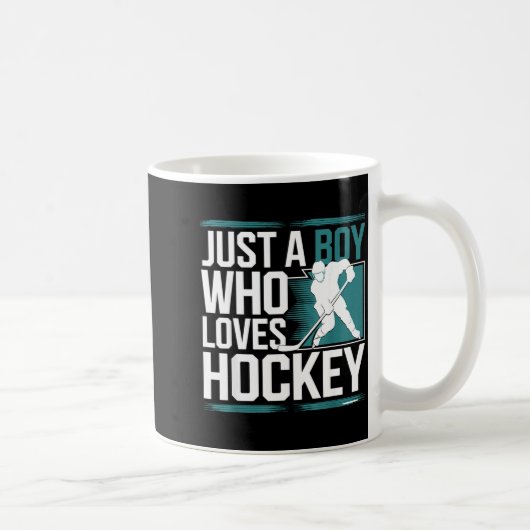 Mug Just A Boy Who Loves Hockey  (Droite)