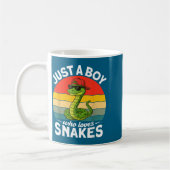 Mug Just A Boy Who Loves Snakes Funny Snake Reptile Ki (Gauche)