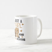 Mug Just A Girl Who Loves Beavers - Cute Beaver (Devant droit)