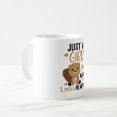 Mug Just A Girl Who Loves Beavers - Cute Beaver (Devant gauche)