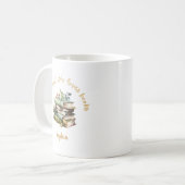 Mug Just a Girl Who Loves Books Personalized Name  (Devant gauche)