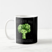 Mug Just A Girl Who Loves Broccoli Funny Broccoli Love (Gauche)