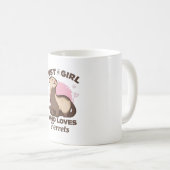 Mug Just a girl who loves ferrets (Devant droit)