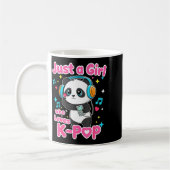 Mug Just A Girl Who Loves K-p Cute Panda  (Gauche)