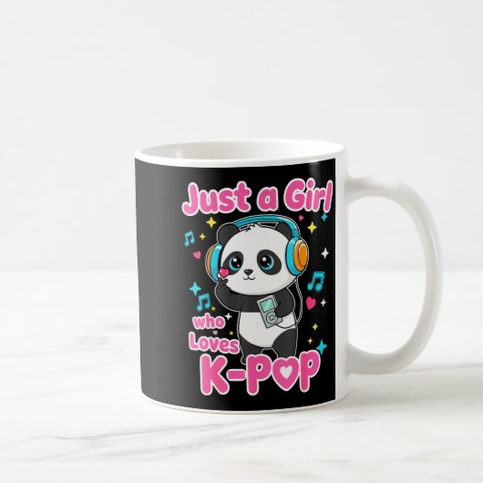 Mug Just A Girl Who Loves K-p Cute Panda  (Droite)