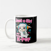 Mug Just A Girl Who Loves K-p Cute Sheep  (Gauche)