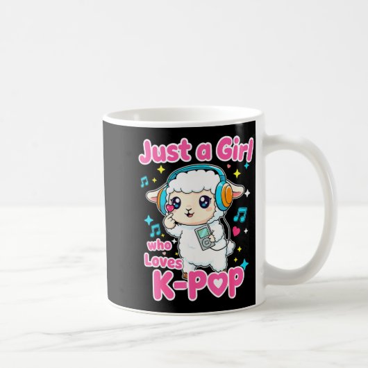 Mug Just A Girl Who Loves K-p Cute Sheep  (Droite)