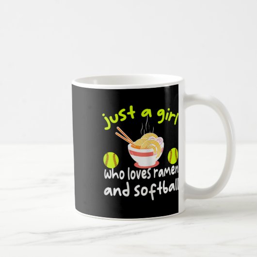 Mug Just A Girl Who Loves Ramen And Softll Funny Softl (Droite)