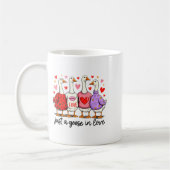 Mug Just A Goose In Love Cute Valentine Coquette Bow G (Gauche)