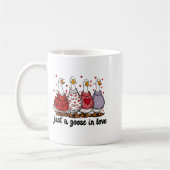 Mug Just A Goose In Love Valentine Funny Goose Men Wom (Gauche)