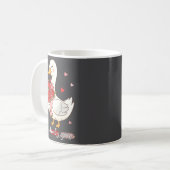 Mug Just A Lovely Goose Bouquet Roses Floral Valentine (Devant gauche)