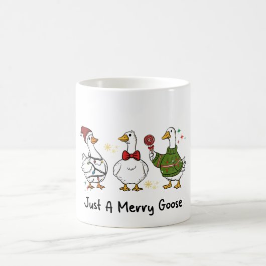 Mug Just A Merry Goose Festive Holiday Design (Centre)