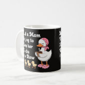 Mug Just a mom trying to keep her ducks in a row (Devant gauche)