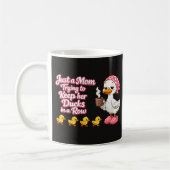 Mug Just a mom trying to keep her ducks in a row (Gauche)