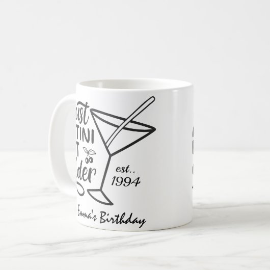Mug Just A Tini Bit Older Birthday Gift For Her (Devant gauche)
