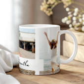 Mug "Just Breathe" Photo Collage Cadeau