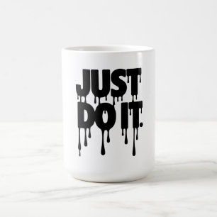 Mug Just Do It! T-shirt Lettrage Gras Rétro