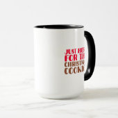 Mug Just Here For The Christmas Cookies Funny Holiday (Devant droit)