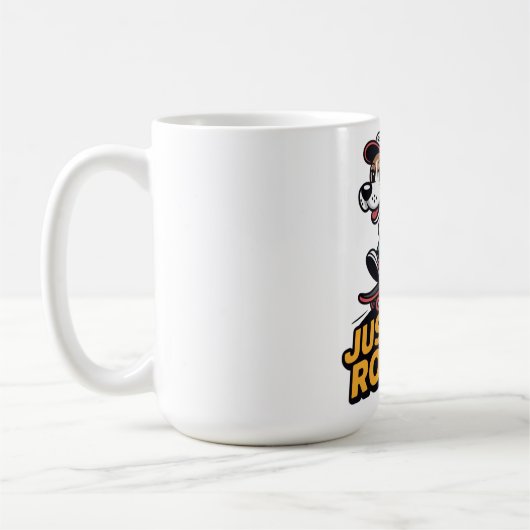 Mug Just Keep Rolling – Édition Funky Skate Dog (Gauche)