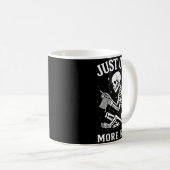 Mug Just One More Row Crochet Skeleton Crocheting Knit (Devant droit)